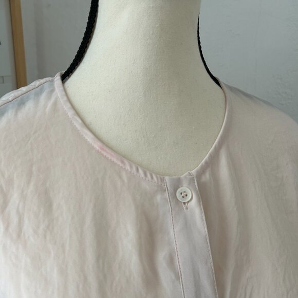 RIANI BLUSH PINK 100% SILK LONG SLEEVE BLOUSE WomenSize 16/18 - Picture 3 of 8